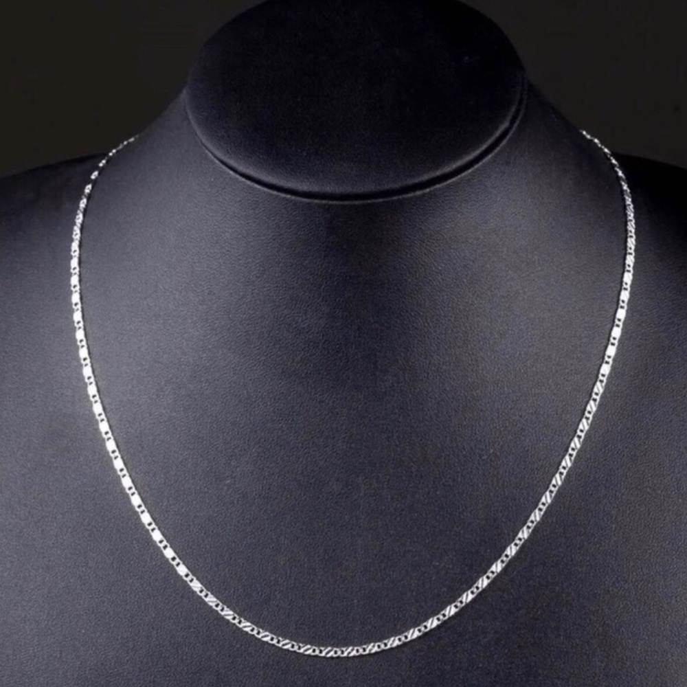 20” sterling silver necklace